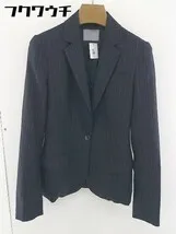 ◇ Theory luxe セオリーリュクス ストライプ シングル 長袖 テーラード ジャケット サイズ36 ネイビー系 レディース  【1110190007877】