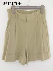 ◇ BEAUTY & YOUTH UNITED ARROWS ハイウエスト ショート キュロット パンツ サイズM ベージュ レディース  【中古】 【1110190006894】