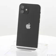 〔中古品〕 iPhone12 64GB ブラック MGHN3J／A SIMフリー【377】