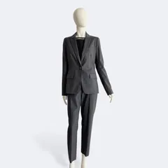 Theory luxe セオリーリュクス パンツスーツ グレー ストライプ