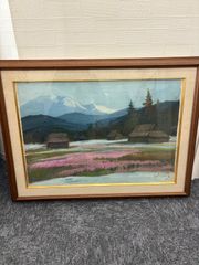 八ヶ岳遠望』☆樽見盛衛☆元流形社顧問☆M12号☆油彩 絵画☆八ヶ岳山