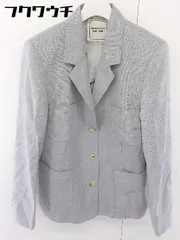◇ Mademoiselle NONNON マドモアゼルノンノン 3B 長袖 テーラードジャケット グレー レディース  【中古】 【1110210003407】