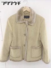 ◇ ◎ COMME CA ISM コムサイズム 長袖 ムートン風 コート サイズF ベージュ レディース  【中古】 【1110210006187】
