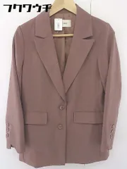 ◇ ROYAL PARTY ロイヤルパーティー 2B 長袖 テーラードジャケット サイズF ブラウン レディース  【中古】 【1110250004723】