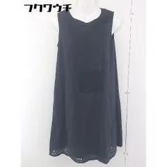 ◇ bulle de savon ビュル デ サボン ノースリーブ ミニ ワンピース サイズF ブラック レディース  【中古】 【1110260005666】のサムネイル