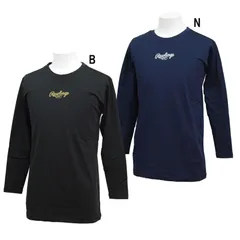 ローリングス Rawlings  長袖 ローネックアンダーシャツ 冬  野球 長袖 ローネックアンダーシャツ  (ASU11F101)、N(ネイビー)