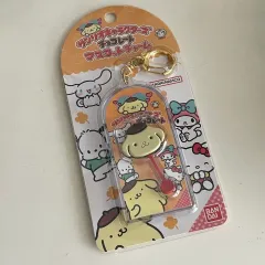(開封のみ)Sanrio サンリオ ポムポムプリン チョコレート マスコット キーホルダー