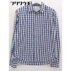 ◇ ◎ FORK&SPOON URBAN RESEARCH アーバンリサーチ チェック 長袖 シャツ サイズO ホワイト ブルー メンズ  【中古】 【1110280006834】