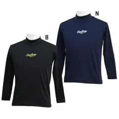 ローリングス Rawlings  ジュニア 長袖 ハイネックアンダーシャツ 冬  野球 JR アンダーシャツ  (ASU11F100J)、N(ネイビー)