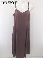 ◇ rienda リエンダ キャミソール ロング ワンピース サイズM ブラウン系 レディース  【中古】 【1111020007159】