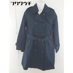 ◇ ◎ CLEAR IMPRESSION クリアインプレッション ベルト付き 長袖 トレンチコート サイズ 1 ネイビー レディース  【中古】 【1111040000512】