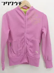 ◇ PUMA プーマ 長袖 ジップアップ ジャケット サイズM ピンク レディース  【中古】 【1111050004142】
