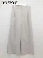 ◇ green label relaxing グリーンレーベル UNITED ARROWS ウエストゴム ワイド パンツ サイズ36 ベージュ レディース  【1111050008546】