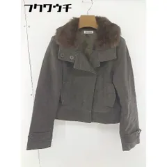 ◇ ◎ URBAN RESEARCH アーバンリサーチ ラビットファー 長袖 ジャケット ブルゾン ダークブラウン レディース  【中古】 【1111090006199】