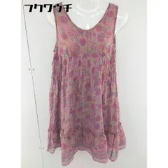 ◇ ◎ Another Edition UNITED ARROWS 総柄 ノースリーブ ミニ ワンピース ピンク系 レディース  【中古】 【1111100006782】