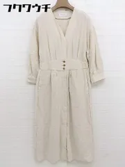 ◇ Simplicite シンプリシテェ 長袖 ロング ワンピース ベージュ レディース  【中古】 【1111110005409】