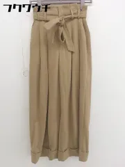 ◇ ◎ URBAN RESEARCH アーバンリサーチ ハイウエスト ロールアップ ワイド パンツ サイズ36 ブラウン レディース  【中古】 【1111100009486】