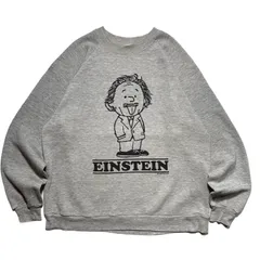 アインシュタイン ヴィンテージオマージュプリント カラースウェット