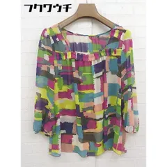 ◇ green label relaxing UNITED ARROWS 長袖 ブラウス カットソー パープル系 マルチ レディース  【中古】 【1111160004186】