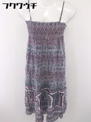 ◇ green label relaxing UNITED ARROWS 総柄 キャミソール ロング ワンピース グレー レディース  【中古】 【1111180003244】のサムネイル