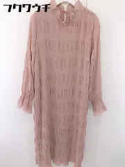 ◇ fifth フィフス シフォン 長袖 ロング ワンピース ピンク レディース  【中古】 【1111180002858】