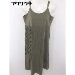 ◇ antiqua アンティカ キャミソール ロング ワンピース カーキ系 レディース  【中古】 【1111220017088】のサムネイル