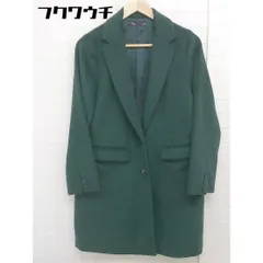 ◇ AS KNOW AS PINKY アズノゥアズピンキー 長袖 チェスターコート ダークグリーン レディース  【中古】 【1111240000091】のサムネイル