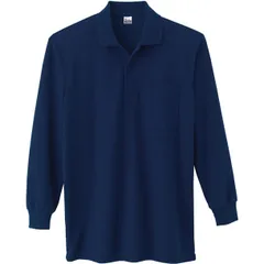 トムス toms 5.8OZ TC L Sポロ(ポケSS-LL カジュアルポロシャツ (00169a-031)、ネイビー