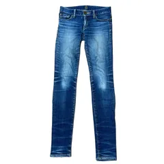 BLACK BY MOUSSY ストレッチ スキニーデニム インディゴ サイズ22 レディースXXXS ブラックバイマウジー