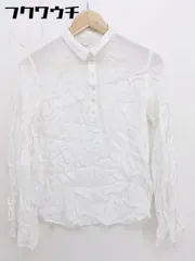 ◇ SLOBE IENA スローブ イエナ 袖に リボン シアー 長袖 シャツ ブラウス サイズ F ホワイト レディース  【中古】 【1112020005978】