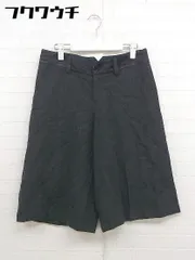 ◇ green label relaxing UNITED ARROWS ウール 七分丈 サブリナ パンツ サイズ 42 ブラック系 レディース  【中古】 【1112020007965】