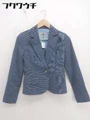 ◇ Viaggio Blu ビアッジョブルー 1B シングル 長袖 テーラード ジャケット サイズ1 ブルー系 レディース  【中古】 【1112020007743】のサムネイル