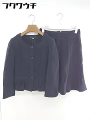 ◇ CLEAR IMPRESSION クリアインプレッション スカート スーツ セットアップ 上下 サイズ2 ネイビー レディース  【中古】 【1112020011832】