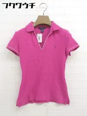 ◇ TOMMY HILFIGER トミーヒルフィガー 半袖 ポロシャツ サイズXS ピンク系 レディース  【1112030002974】