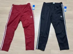 adidas BECKENBAUER トラックパンツ ブラック/バーガンディ