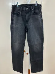 ユニクロ ブラックデニム デニム ズボン 33