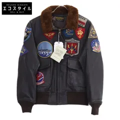 AVIREX アヴィレックス ﾌﾞﾗｳﾝ 6101063 GOAT G-1 TOP GUN ｺﾞｰﾄｽｷﾝ G-1 ﾌﾗｲﾄ 40 ﾌﾗｲﾄｼﾞｬｹｯﾄ 38