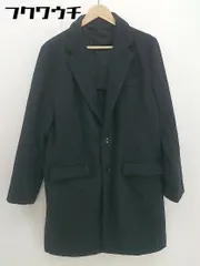 ■ unrelaxing アンリラクシング 長袖 チェスター コート サイズL ブラック メンズ  【中古】 【1112060012363】