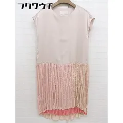 ◇ bulle de savon ビュル デ サボン フレンチスリーブ 膝丈 ワンピース サイズF ピンク系 レディース  【中古】 【1112060007901】のサムネイル