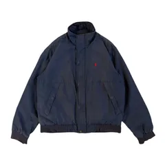 Polo by Ralph Lauren / ポロバイラルフローレン 90's スタンドカラージャケット 裏地フリース ポニー刺繍 ネイビー系 Mサイズ