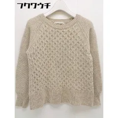 ◇ URBAN RESEARCH DOORS ウール ニット 長袖 セーター サイズone アイボリー ベージュ レディース  【中古】 【1112070002873】