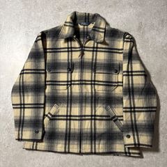 At Last & Co. ハンティングコート ベージュ黒　チェック38 At Last & Co. ハンティングコート ベージュ黒 チェック38 - メルカリ