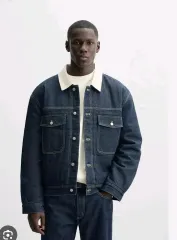 ZARA ザラ カラー デニム ダウンジャケット Lサイズ 新品 出品