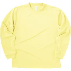 グリマー glimmer 4.4ドライロングスリーブT 140-150 スポーツ 長袖Tシャツ (00304a-134)、ライトイエロー
