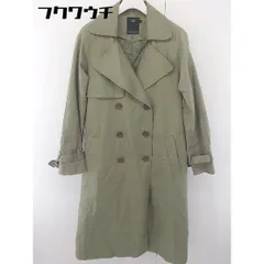 ■ ◎ AZUL BY MOUSSY アズールバイマウジー ライナー付き 長袖 トレンチ コート サイズS カーキ レディース  【1112140010708】