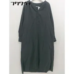 ◇ KBF ケービーエフ URBAN RESEARCH Vネック スリット 長袖 膝下丈 ワンピース サイズOne チャコールグレー レディース  【中古】 【1112140015888】