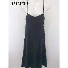 ◇ natural couture ナチュラルクチュール リネン混 キャミソール ロング ワンピース サイズM ブラック レディース  【中古】 【1112140013754】のサムネイル