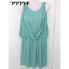 ◇ INED イネド ウエストゴム ノースリーブ ミニ ワンピース サイズ9 エメラルドグリーン レディース  【1112150003264】のサムネイル