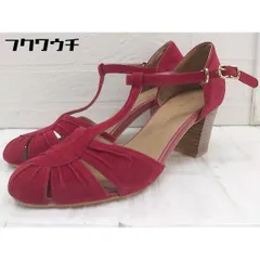 ◇ Oriental Traffic オリエンタルトラフィック セパレート パンプス シューズ サイズL レッド系 レディース  【中古】 【1112150001765】