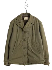 【お得なクーポン配布中!】 40's ★ 米軍実物 USN ネイビー N-4 デッキ ジャケット 36 メンズ S 程/ ヴィンテージ ミリタリー フィールド M-41 コの字 ジップ 大戦 WW2